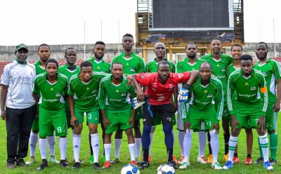 Novelty Match between BOA Football Club and FIRS Football Club in honour of Mr Micheal Agbayekhai, GM, Corporate Services as part of activities marking his retirement