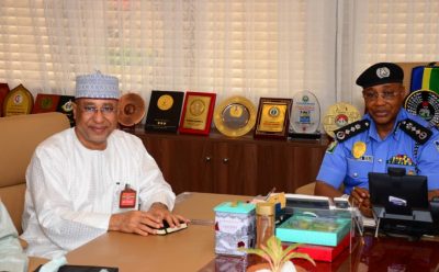 Ag. Managing Director, Alwan Ali Hassan and his team on courtesy visit to IGP, Usman Baba Alkali in Abuja